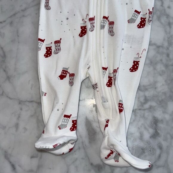 NWT PETIT LEM UNISEX STOCKING PRINT KNIT FOOTIE NB - Picture 2 of 5